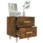 vidaXL Nočný stolík dymový dub 40x35x47,5 cm – Obrázok 6