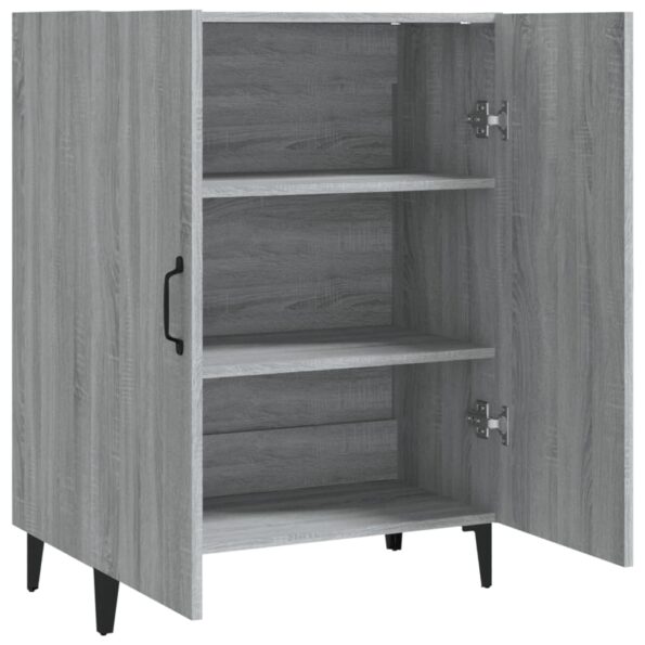 vidaXL Komoda sivý dub sonoma 70x34x90 cm spracované drevo – Obrázok 4
