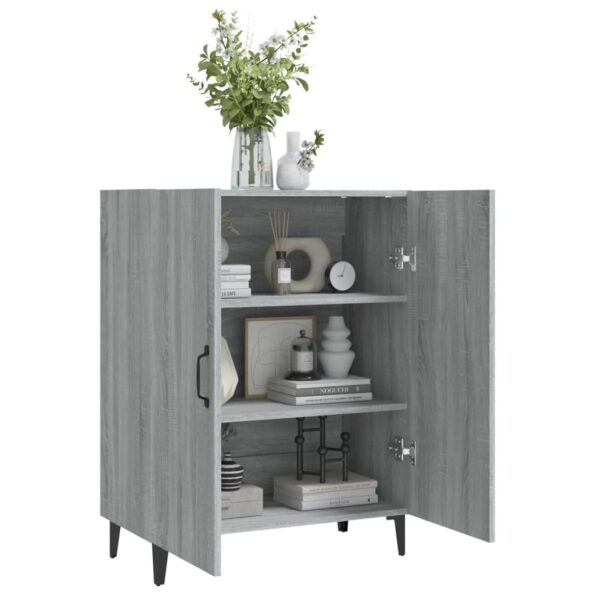 vidaXL Komoda sivý dub sonoma 70x34x90 cm spracované drevo – Obrázok 7