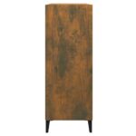 vidaXL Komoda dymový dub 69,5x32,5x90 cm spracované drevo – Obrázok 4