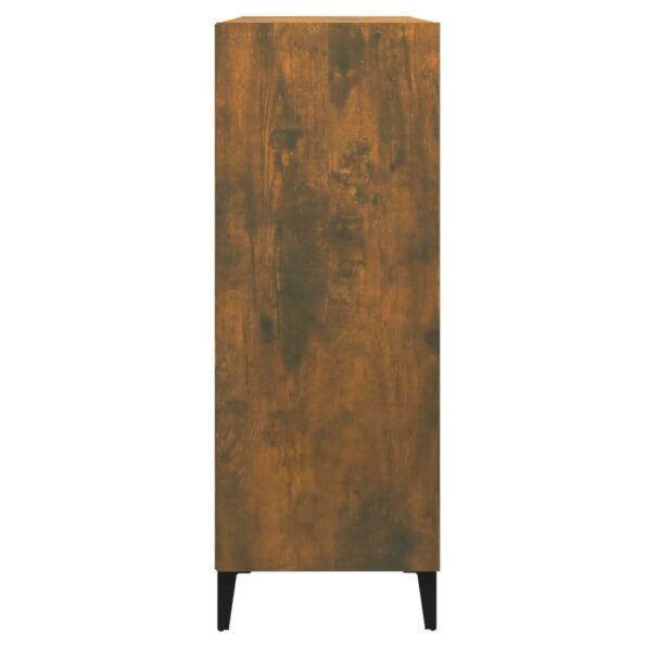 vidaXL Komoda dymový dub 69,5x32,5x90 cm spracované drevo – Obrázok 4