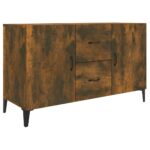 vidaXL Komoda, tmavý dub 100x36x60 cm, kompozitné drevo – Obrázok 2