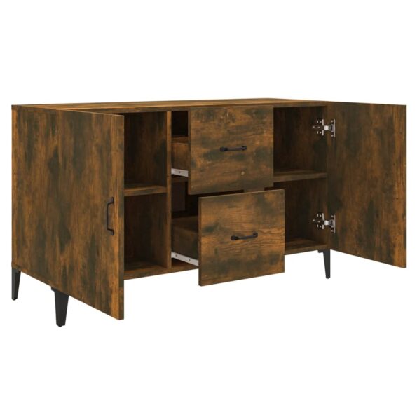 vidaXL Komoda, tmavý dub 100x36x60 cm, kompozitné drevo – Obrázok 7