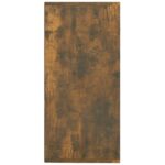 vidaXL Komoda dymový dub 88x30x65 cm spracované drevo – Obrázok 5