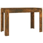 vidaXL Jedálenský stôl dymový dub 120x60x76 cm kompozitné drevo – Obrázok 2