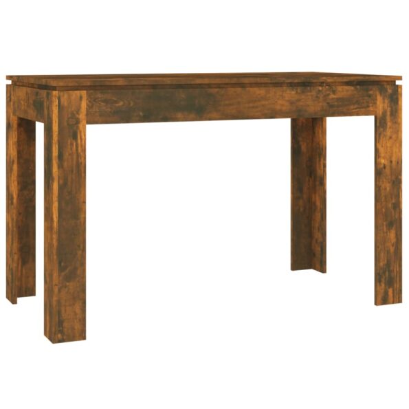 vidaXL Jedálenský stôl dymový dub 120x60x76 cm kompozitné drevo – Obrázok 2