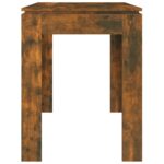 vidaXL Jedálenský stôl dymový dub 120x60x76 cm kompozitné drevo – Obrázok 5