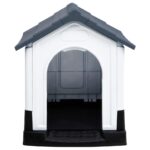 vidaXL Psí domček sivý 57x68x66 cm polypropylén – Obrázok 2