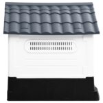 vidaXL Psí domček sivý 57x68x66 cm polypropylén – Obrázok 3