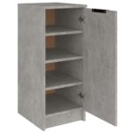vidaXL Botník betónovo sivý 30x35x70 cm spracované drevo – Obrázok 6