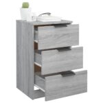 vidaXL Nočné stolíky 2 ks sivý dub sonoma 40x36x65 cm – Obrázok 5