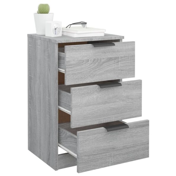 vidaXL Nočné stolíky 2 ks sivý dub sonoma 40x36x65 cm – Obrázok 5