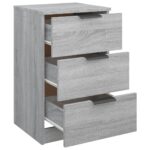 vidaXL Nočné stolíky 2 ks sivý dub sonoma 40x36x65 cm – Obrázok 9