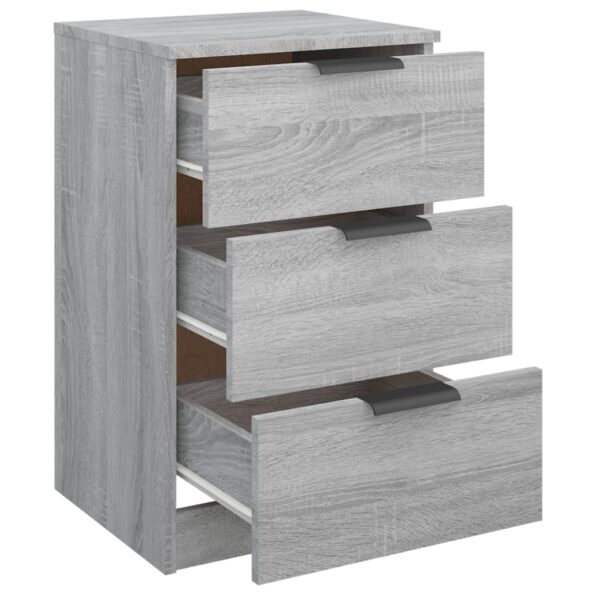 vidaXL Nočné stolíky 2 ks sivý dub sonoma 40x36x65 cm – Obrázok 9