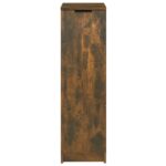 vidaXL Botník dymový dub 30x35x100 cm spracované drevo – Obrázok 5