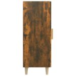vidaXL Komoda dymový dub 34,5x34x90 cm spracované drevo – Obrázok 8