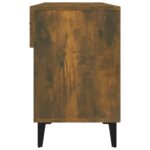 vidaXL Botník dymový dub 102x35x55 cm spracované drevo – Obrázok 8