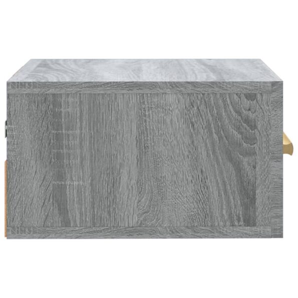 vidaXL Nástenné nočné stolíky 2 ks sivé sonoma 35x35x20 cm – Obrázok 8