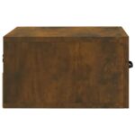 vidaXL Nástenný nočný stolík dymový dub 35x35x20 cm – Obrázok 7