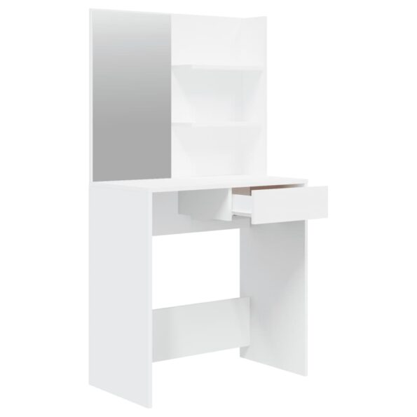vidaXL Sada toaletného stolíka biela 74,5x40x141 cm – Obrázok 5