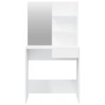 vidaXL Sada toaletného stolíka biela 74,5x40x141 cm – Obrázok 6