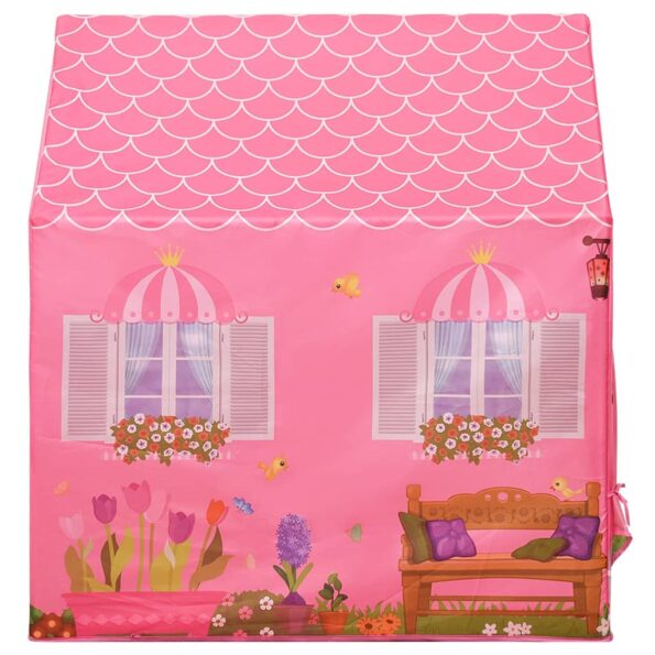 vidaXL Detský stan na hranie ružový 69x94x104 cm – Obrázok 4
