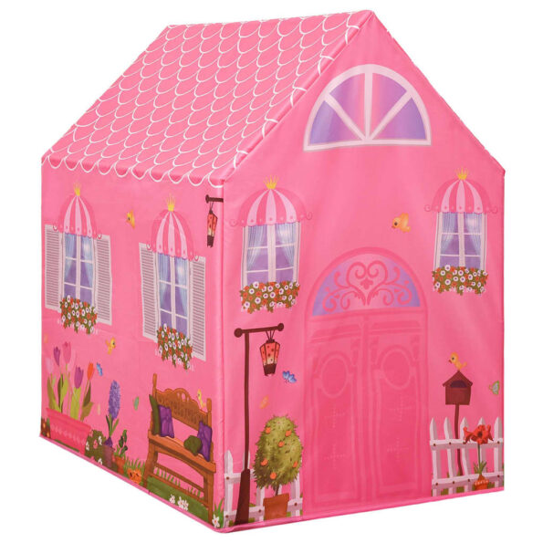 vidaXL Detský stan na hranie ružový 69x94x104 cm – Obrázok 5