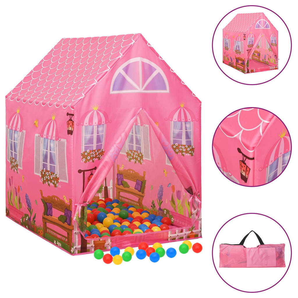 VXL8720287102090_m_en_hd_1.jpg vidaXL Detský stan na hranie ružový 69x94x104 cm – Obrázok 1