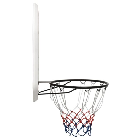 vidaXL Basketbalová doska biela 109x71x3 cm polyetén – Obrázok 3