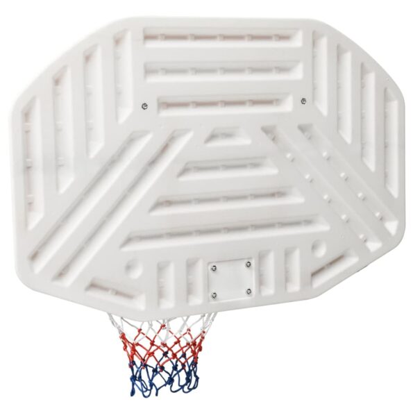 vidaXL Basketbalová doska biela 109x71x3 cm polyetén – Obrázok 4