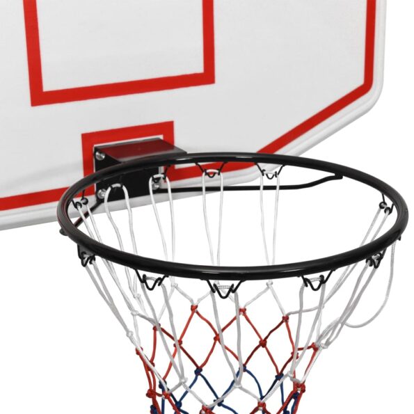 vidaXL Basketbalová doska biela 109x71x3 cm polyetén – Obrázok 5