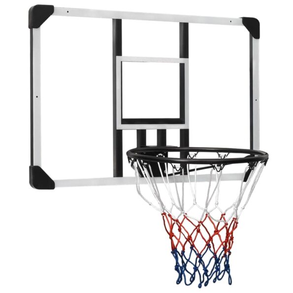 vidaXL Basketbalová doska priehľadná 90x60x2,5 cm polykarbonát – Obrázok 2