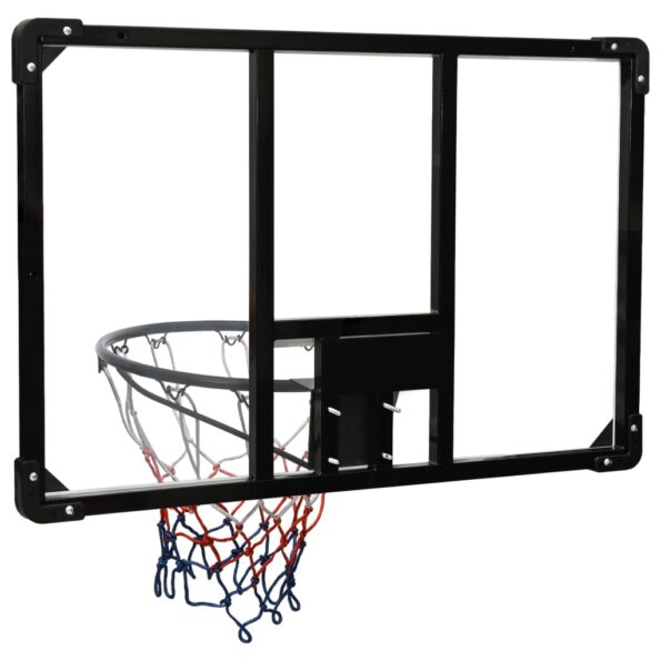 vidaXL Basketbalová doska priehľadná 90x60x2,5 cm polykarbonát – Obrázok 5
