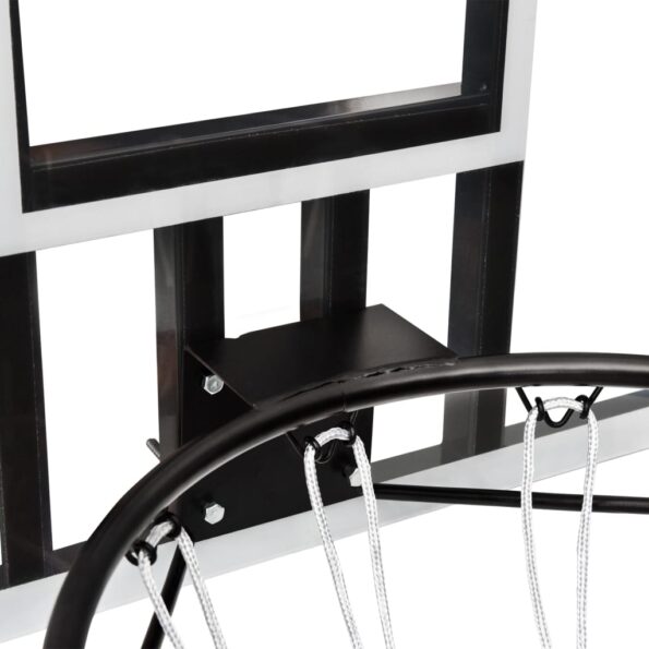 vidaXL Basketbalová doska priehľadná 90x60x2,5 cm polykarbonát – Obrázok 6