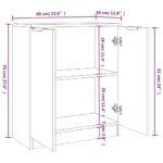 vidaXL Komody 2 ks dymový dub 60x30x70 cm spracované drevo – Obrázok 6