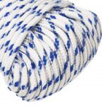 vidaXL Lodné lano biele 3 mm 25 m polypropylén – Obrázok 4