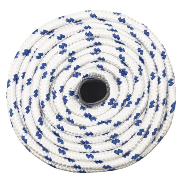 vidaXL Lodné lano biele 14 mm 100 m polypropylén – Obrázok 3