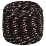 vidaXL Lodné lano čierne 18 mm 100 m polypropylén – Obrázok 2
