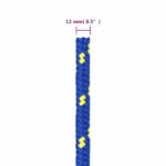 vidaXL Lodné lano modré 12 mm 100 m polypropylén – Obrázok 6