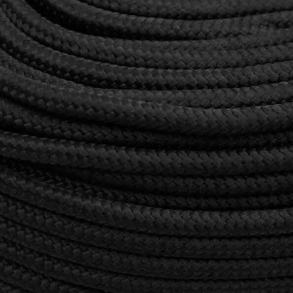 vidaXL Lodné lano čierne 8 mm 500 m polypropylén – Obrázok 4