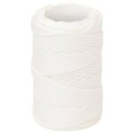 vidaXL Lodné lano biele 2 mm 50 m polypropylén – Obrázok 2