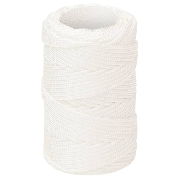 vidaXL Lodné lano biele 2 mm 50 m polypropylén – Obrázok 2