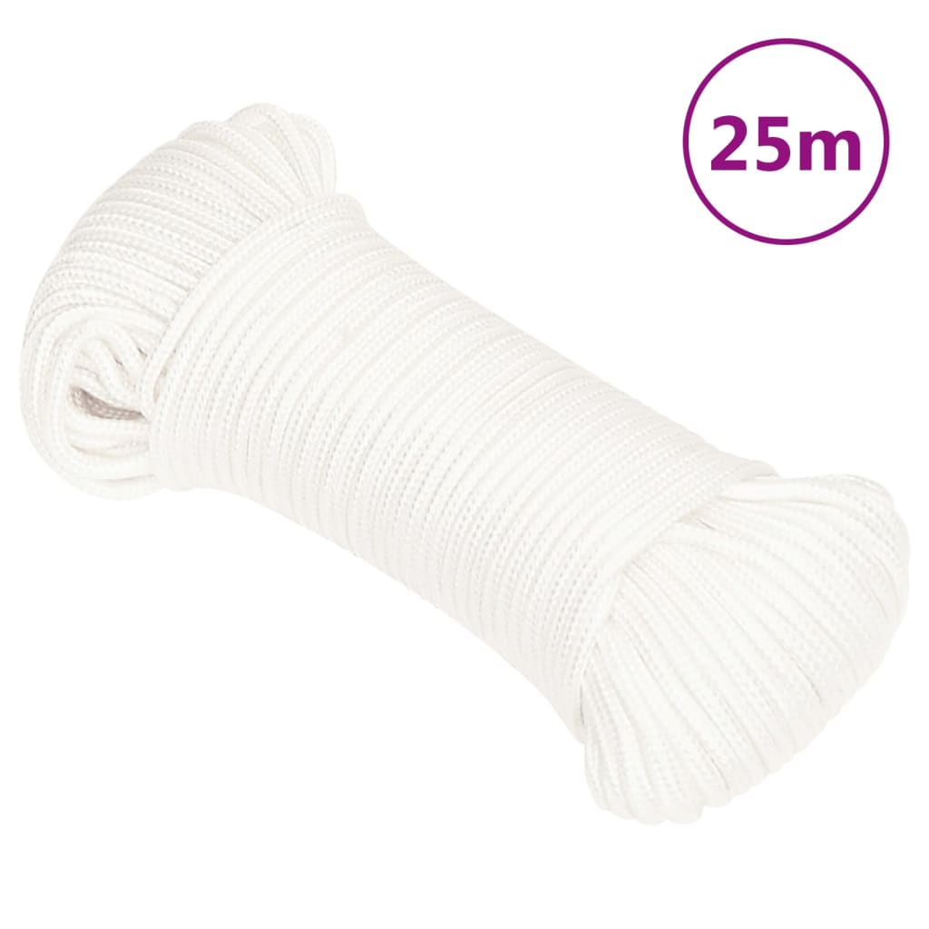 VXL8720287128137_a_en_hd_1.jpg vidaXL Lodné lano biele 3 mm 25 m polypropylén – Obrázok 1
