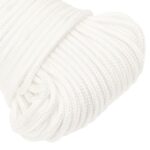 vidaXL Lodné lano biele 3 mm 25 m polypropylén – Obrázok 4