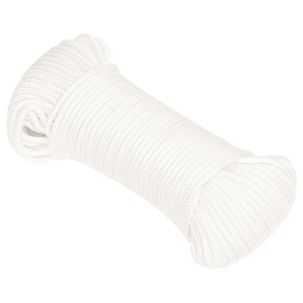 vidaXL Lodné lano biele 3 mm 250 m polypropylén – Obrázok 2