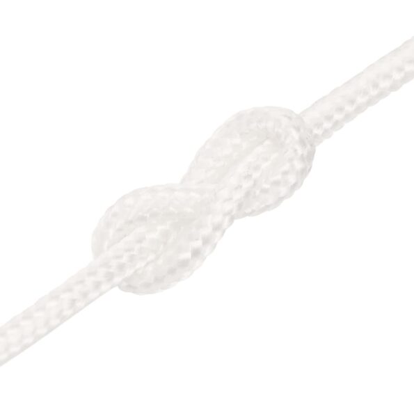 vidaXL Lodné lano biele 3 mm 250 m polypropylén – Obrázok 5