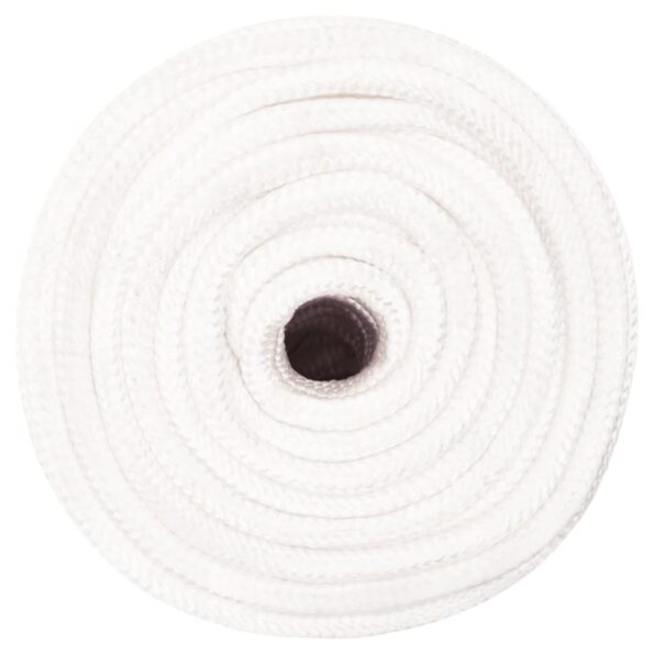 vidaXL Lodné lano biele 12 mm 250 m polypropylén – Obrázok 3