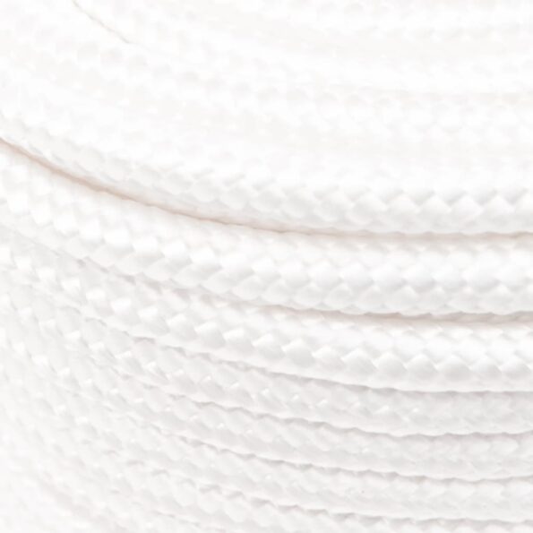 vidaXL Lodné lano biele 12 mm 250 m polypropylén – Obrázok 4