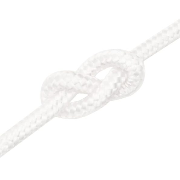 vidaXL Lodné lano biele 12 mm 250 m polypropylén – Obrázok 5