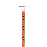 vidaXL Lodné lano oranžové 8 mm 250 m polypropylén – Obrázok 6